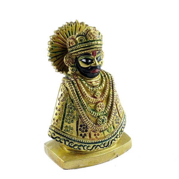 Shri Khatu Shyam Idol (Brass) - Image 3