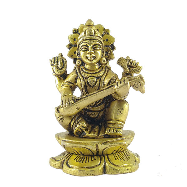 Maa Saraswati (Brass)