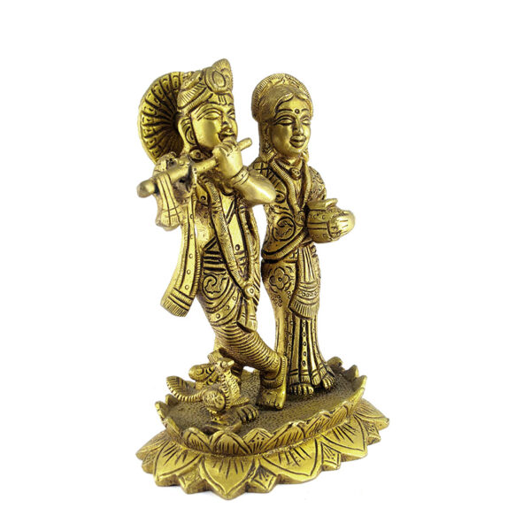 Sri Radha Krishna (Brass) - Image 3