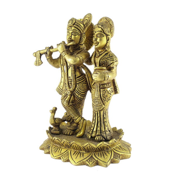 Sri Radha Krishna (Brass) - Image 2