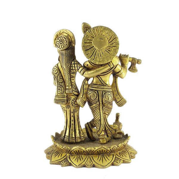 Sri Radha Krishna (Brass) - Image 5