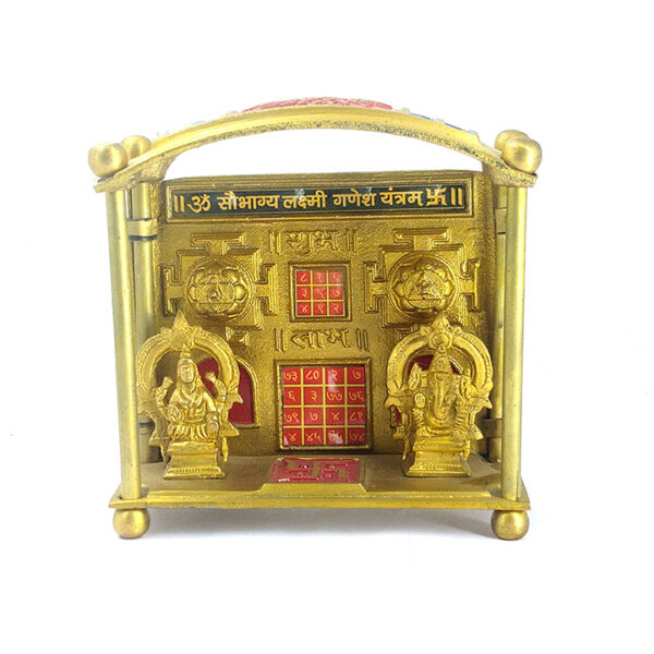 Shri Saubhagya Lakshmi Ganesh Yantra (made of Brass) - Image 2