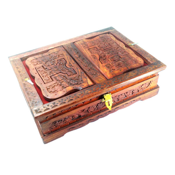 Wooden Rehal Box With Book Stand