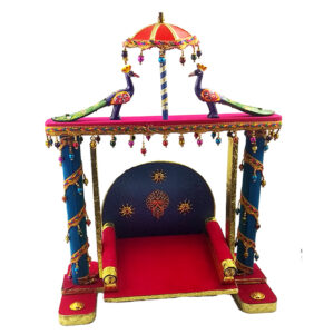 Traditional Peacock Decorative Wooden Jhula 