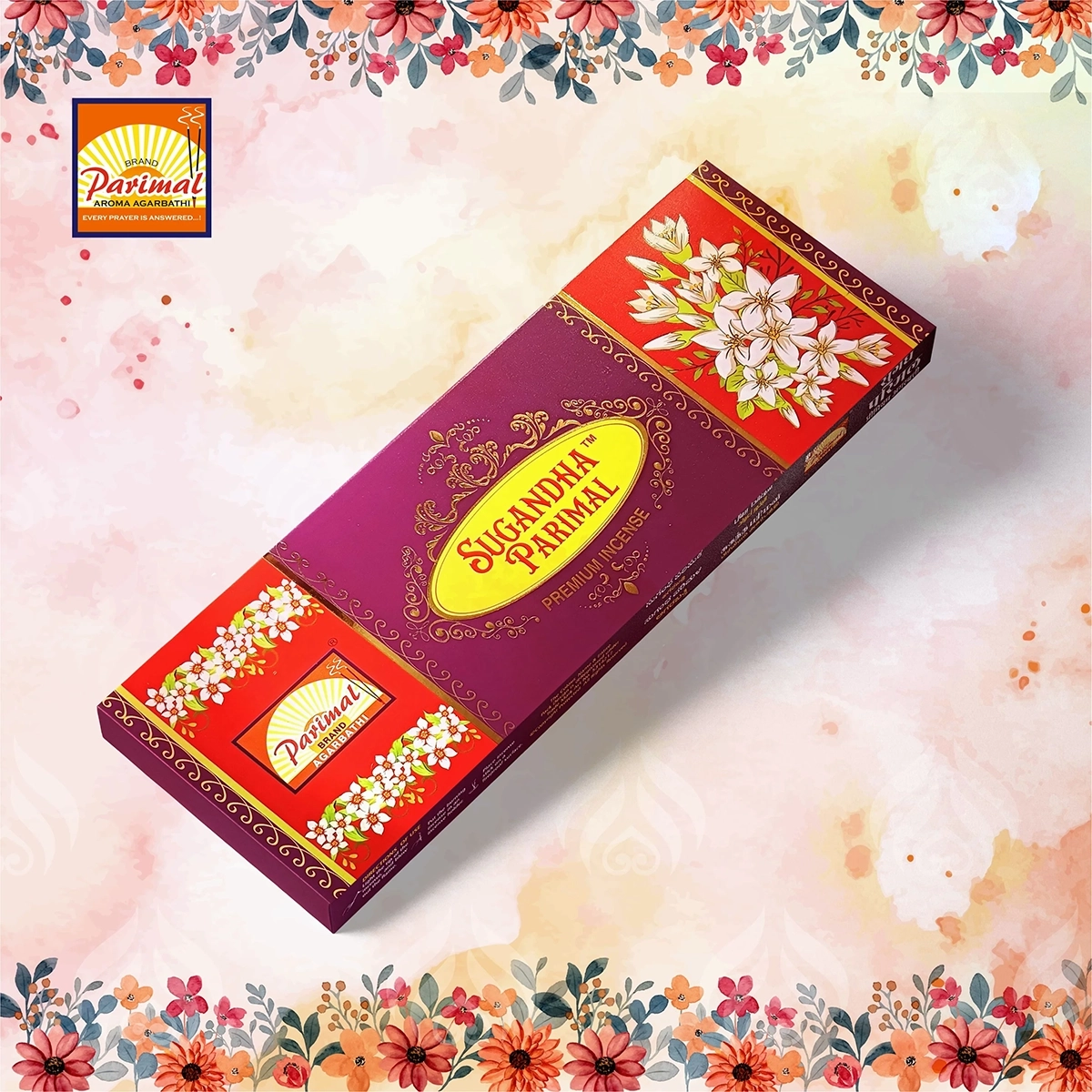 SUGANDHA PARIMAL | PACK OF GRAMS | PREMIUM INCENSE | NATURAL | AROMATIC AGARBATHI | - Image 2