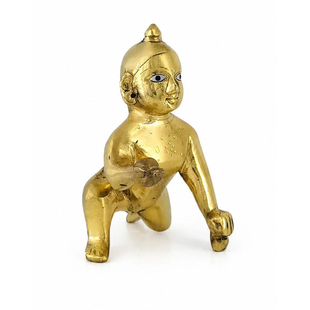 Bal / Laddu Gopal Ji Idol (Pure Brass) - Image 4