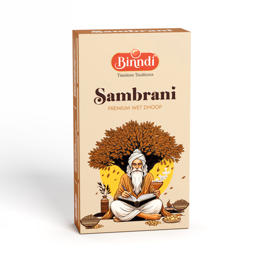 Binndi Premium Wet Dhoop Combo Pack || Gulabam + Deccan Sandal + Sambrani - Image 4