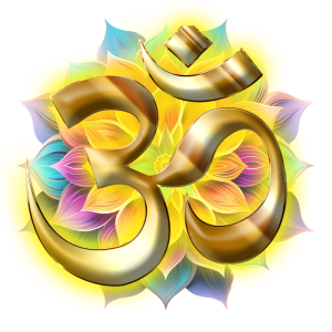 om gold png